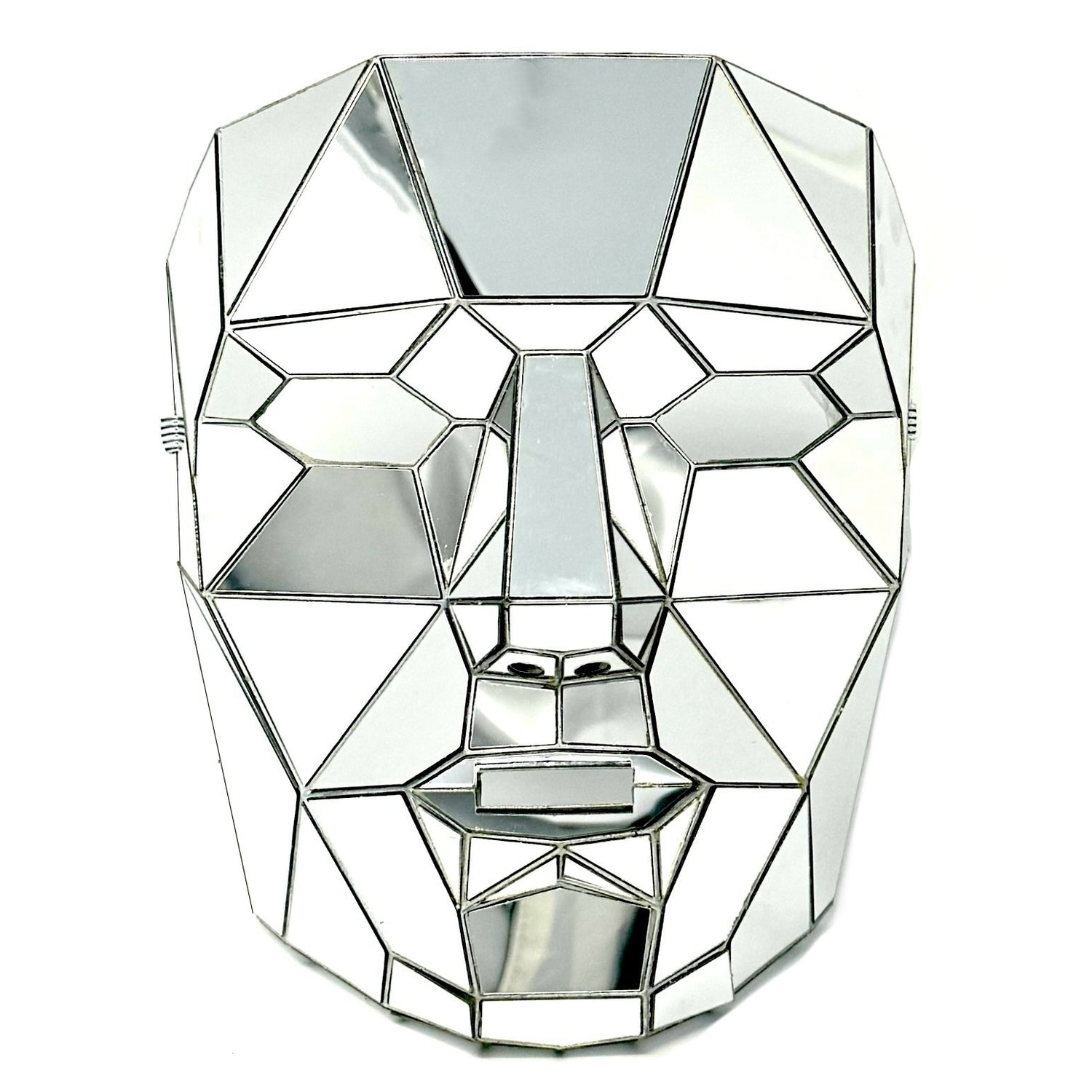 Polygon Mirror Rhinestone Masquerade Party Mask, Halloween Ball Party masks