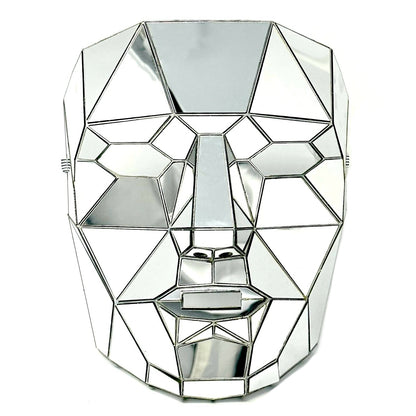 Polygon Mirror Rhinestone Masquerade Party Mask, Halloween Ball Party masks
