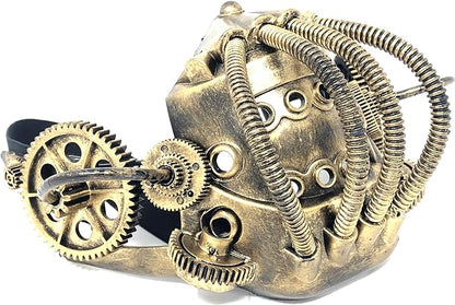 Steampunk Costume Metallic Half Face Mask Masquerade Party Masks
