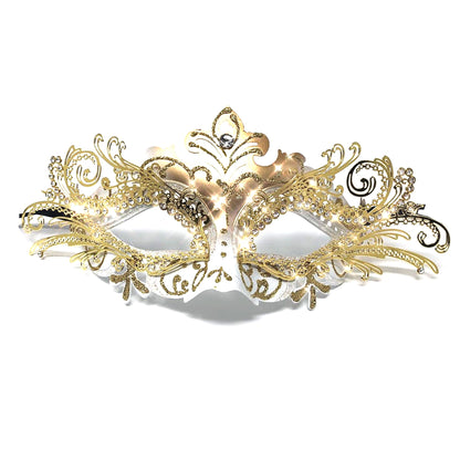 Women Costume Mask Masquerade Party Eye Metal Masks