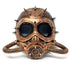 Bronze gas masquerade mask with spikes for halloween