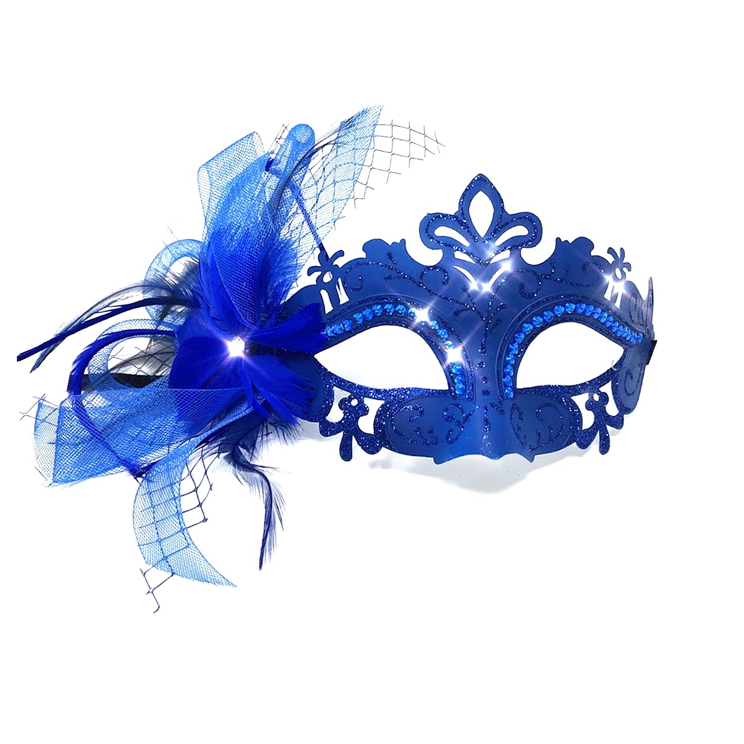 Women Costume Mask Masquerade Party Feather Eye Masks