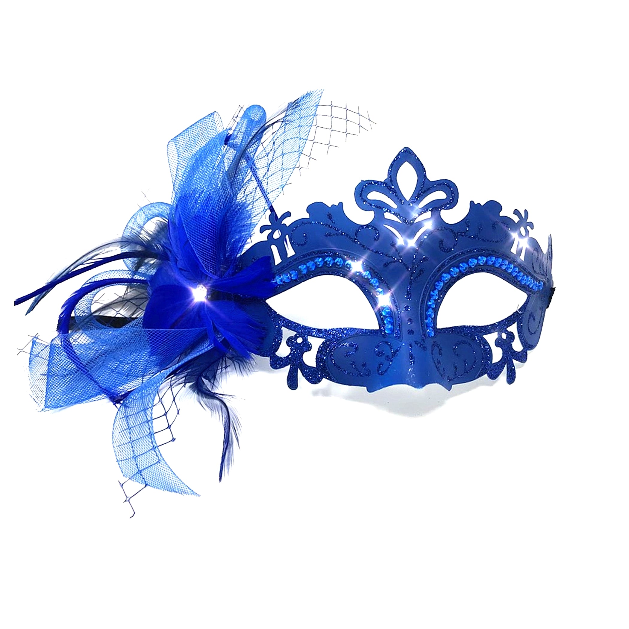 Women Costume Mask Masquerade Party Feather Eye Masks