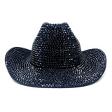 Fully Rhinestone Cowboy Hat, Diamond Cowgirl Hat Pink