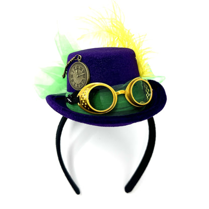 Steampunk Accessories Mini Victorian Top Hat for Women Cosplay Headwear