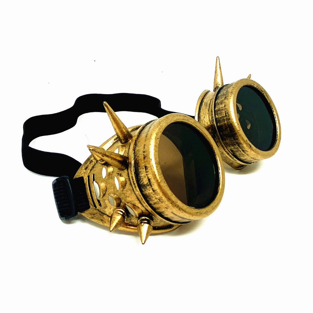 Steampunk Victorian Style Metallic Scientist Time Traveler Goggles