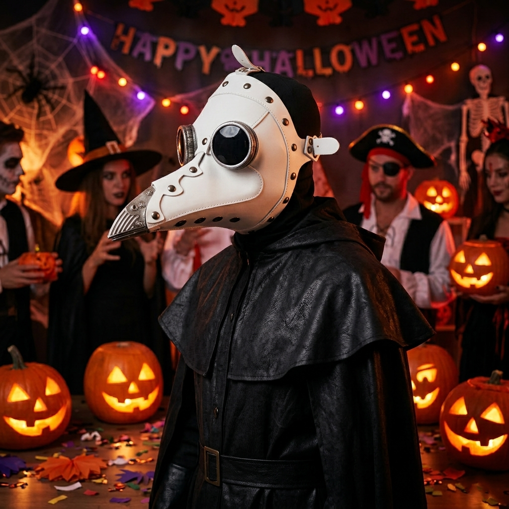 White Plague Doctor Mask 