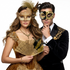 Gold couple masks