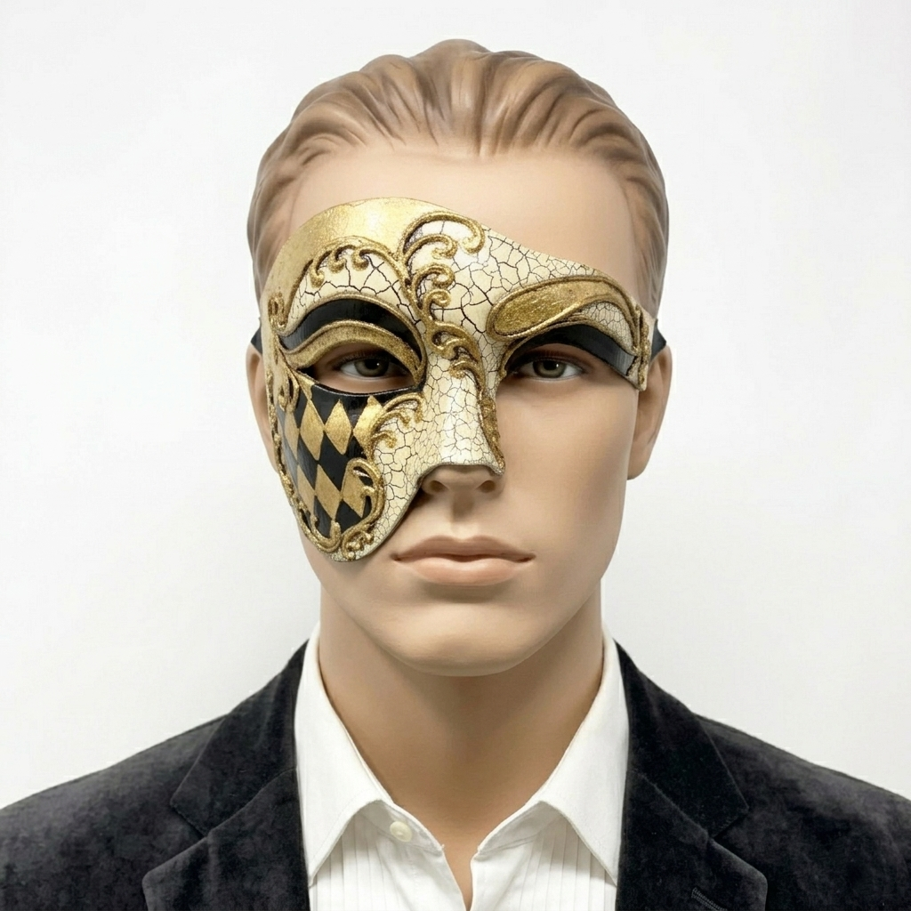 Men Costume Phantom of The Opera Half Face Masquerade Masks