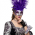 purple women costume masks