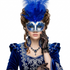 blue women costume masks