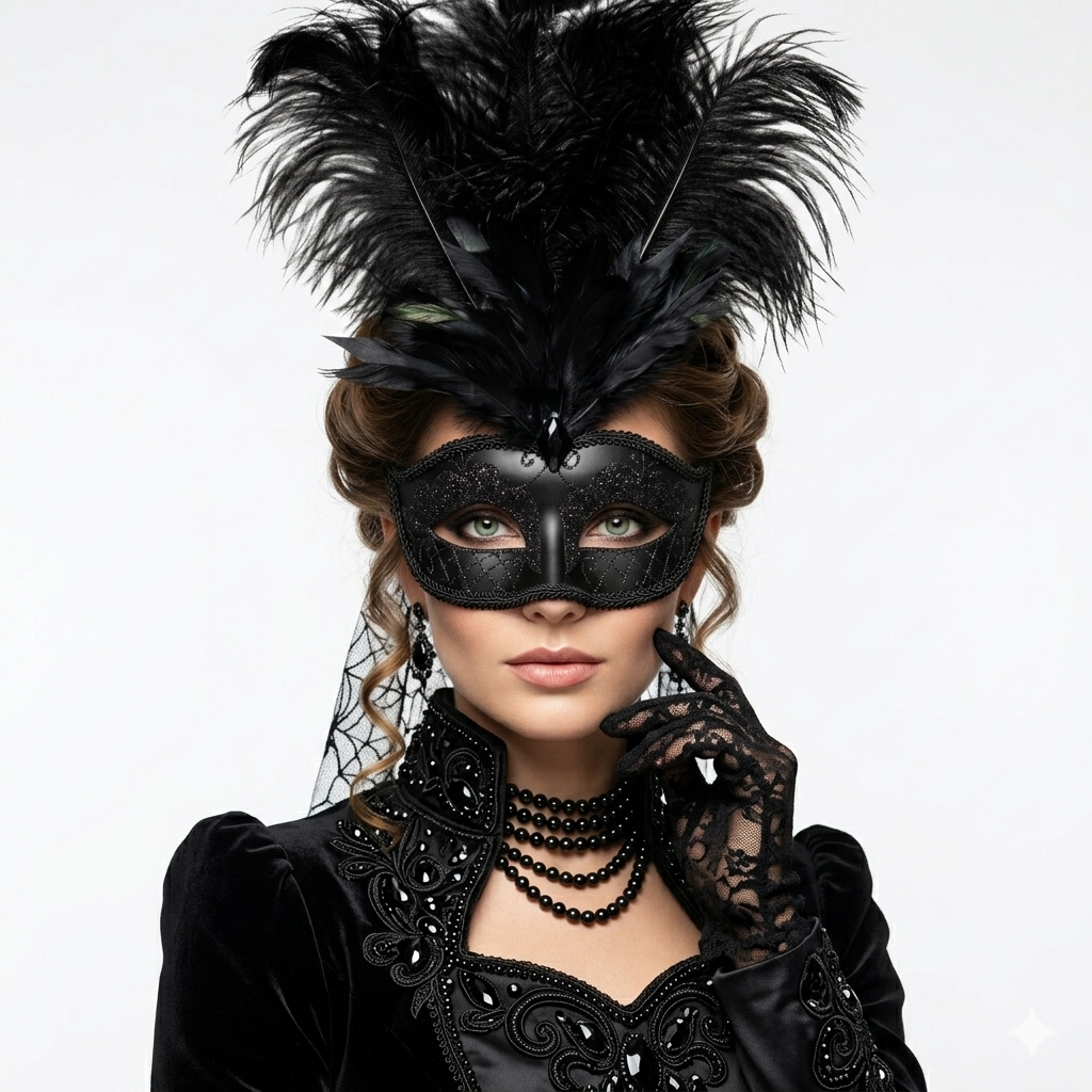 Black women masquerade masks