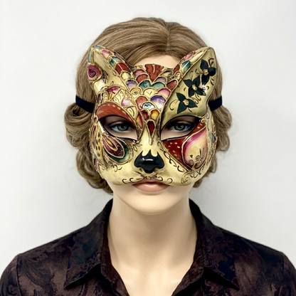 red  Cat Women Masquerade mask