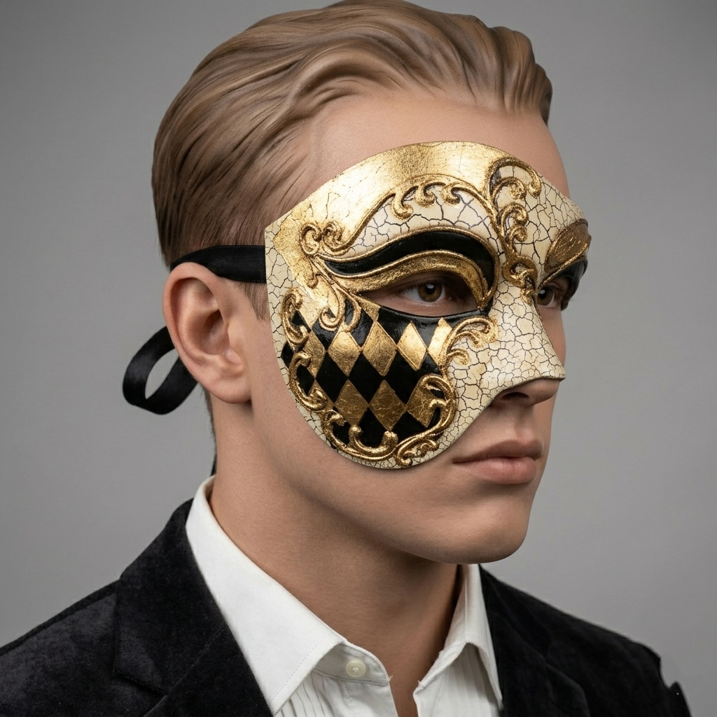 Men Costume Phantom of The Opera Half Face Masquerade Masks