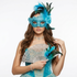 Sky blue women masquerade mask