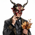 red goat horn masks
