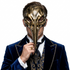 Gold Plague Doctor Bird Mask