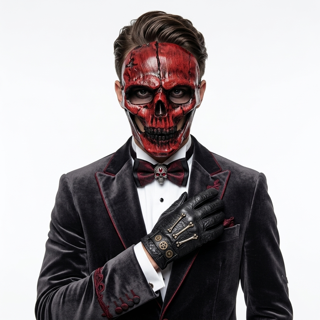 red skull masks