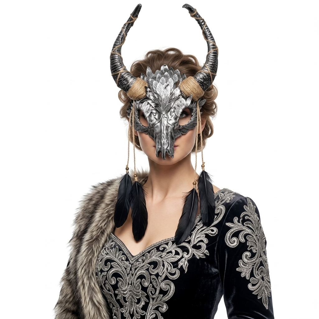 halloween goat horn masks