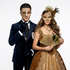 gold couple masks