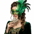 green women masquerade masks
