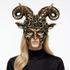 woodland halloween goat horn masks