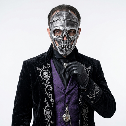 silver skull masks