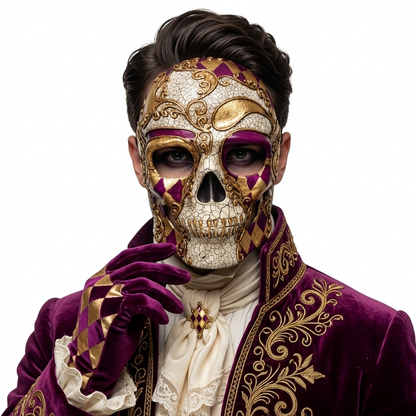 Day of the Dead Skull Mask Scary Skeleton Costume Party Masks