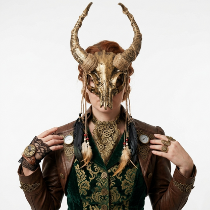 Halloween Goat Horn Masks
