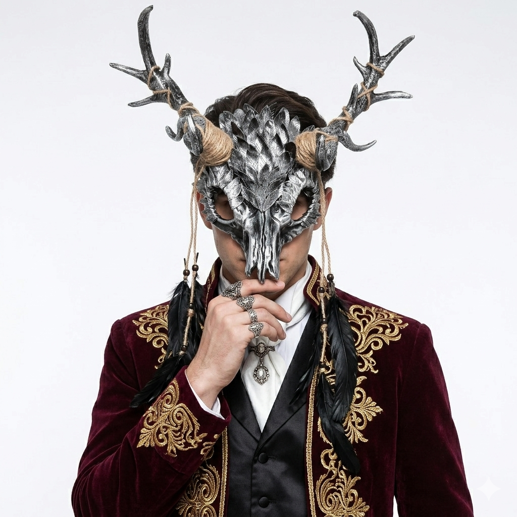 Halloween goat horn masks