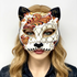 red Cat Women Masquerade mask