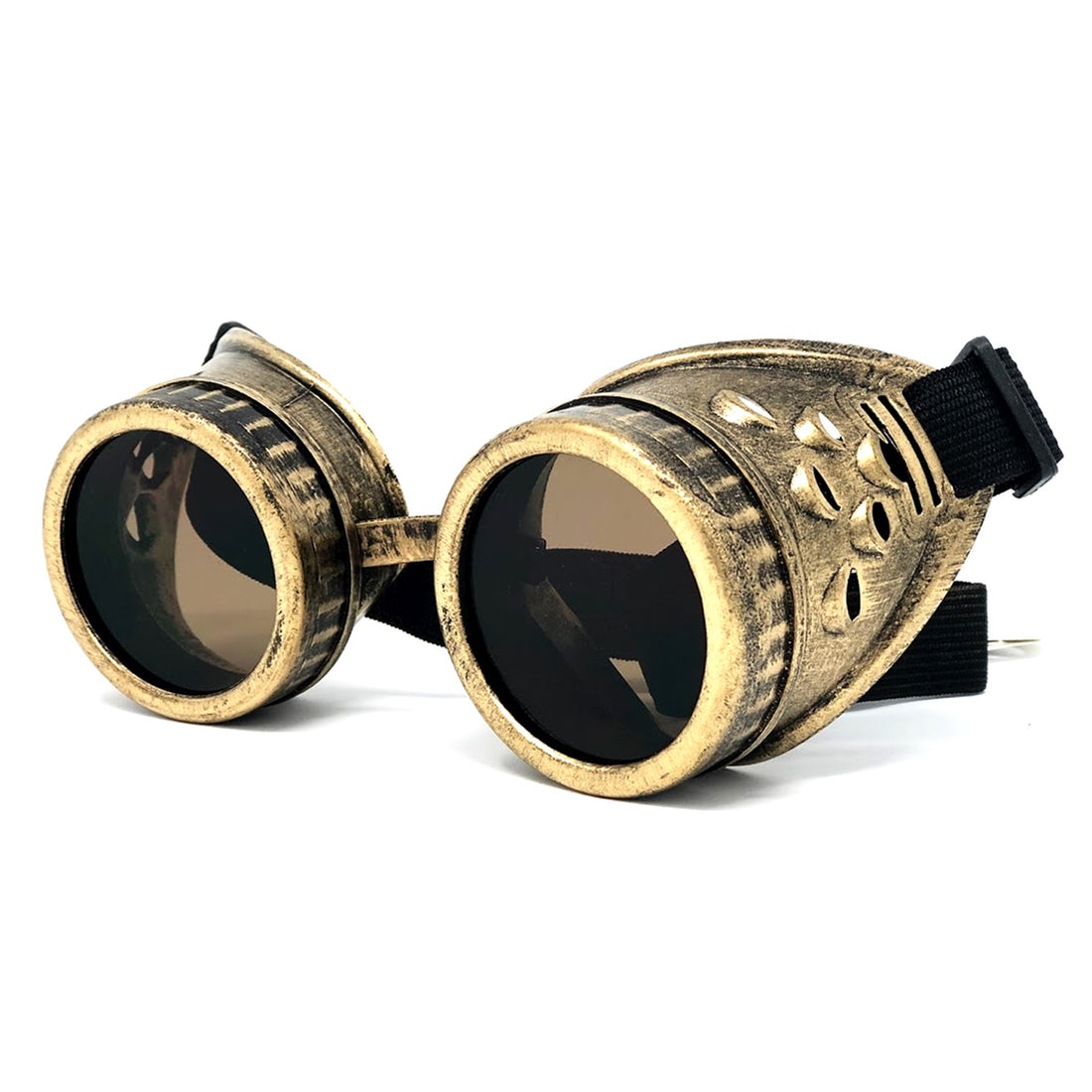 Steampunk Victorian Style Metallic Scientist Time Traveler Goggles
