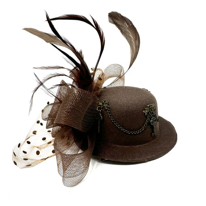 Steampunk Accessories Mini Victorian Top Hat for Women Cosplay Headwear