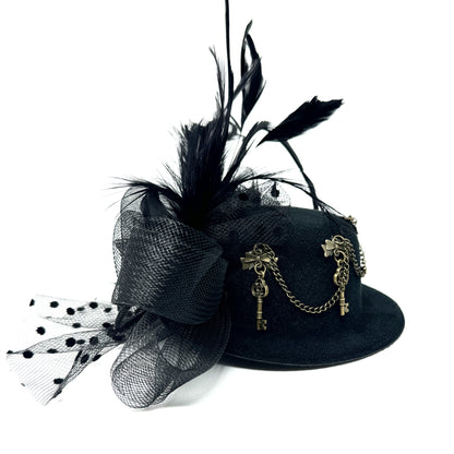 Steampunk Accessories Mini Victorian Top Hat for Women Cosplay Headwear