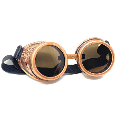 Steampunk Victorian Style Metallic Scientist Time Traveler Goggles