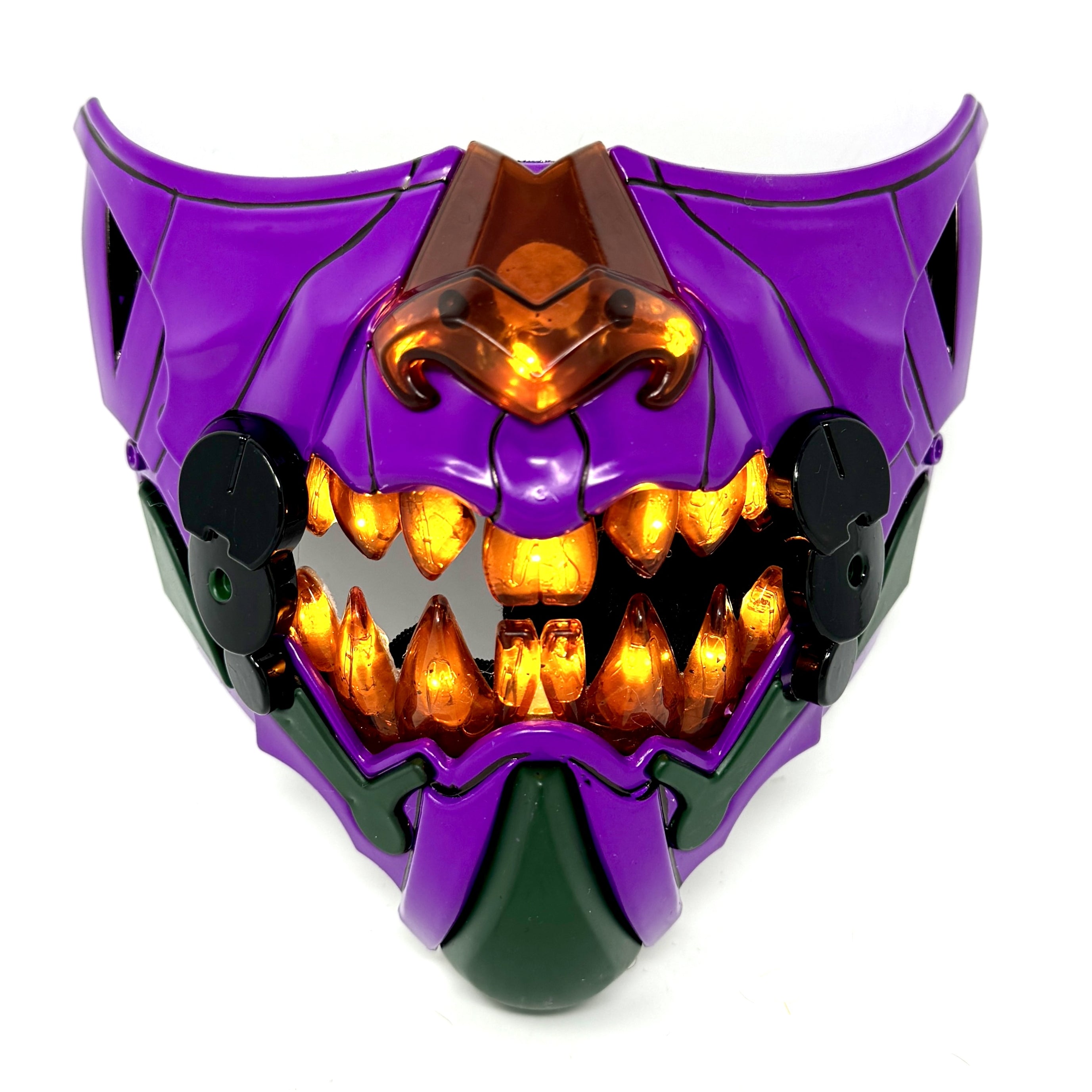 Steampunk Style LED Light UP Metallic Half Face Masquerade Party Masks ...