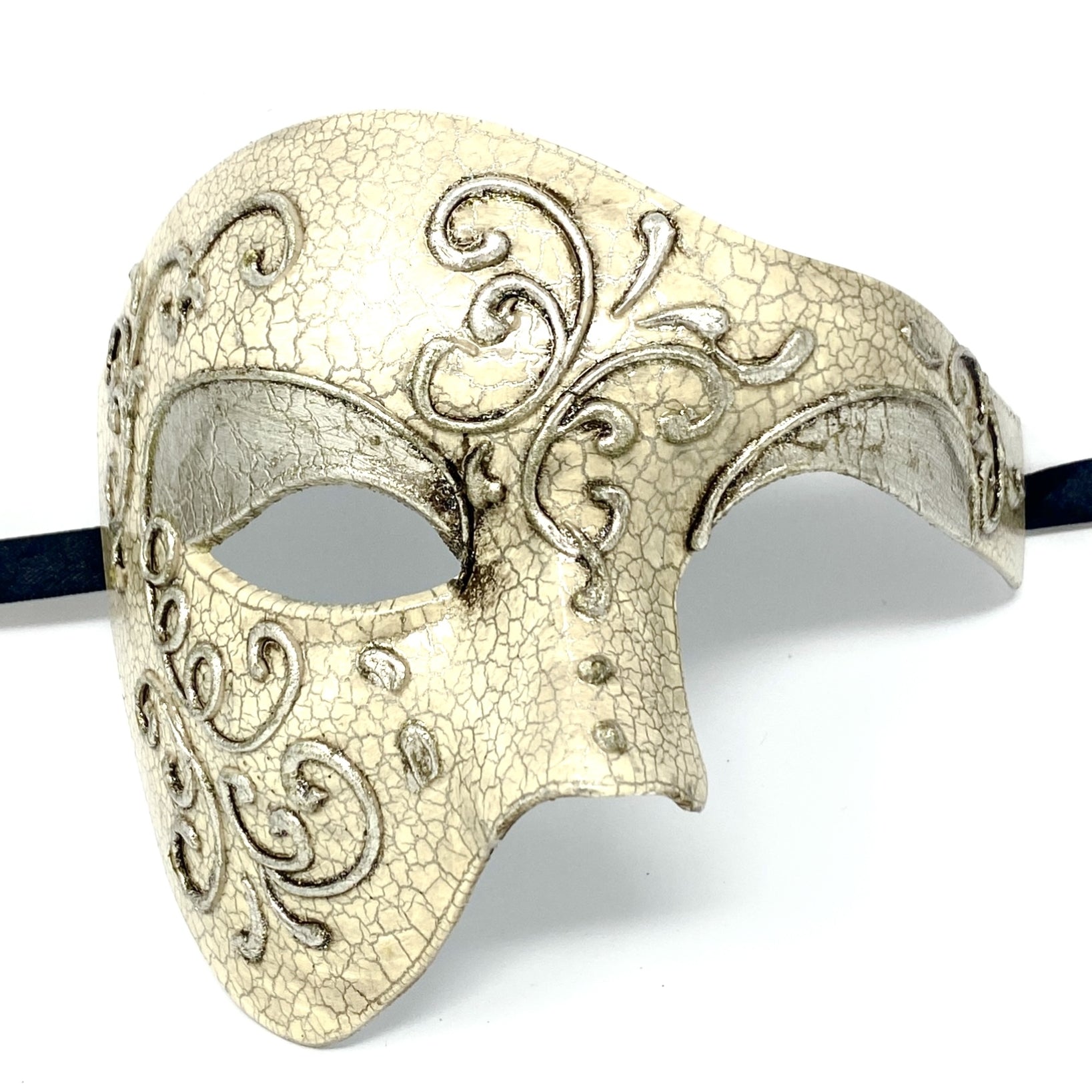 Half Face Men Phantom of The Opera Masquerade Party Mask for Halloween Mardi Gras Masks