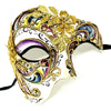 Half Face Men Phantom of The Opera Masquerade Mask for Halloween Party Mardi Gras