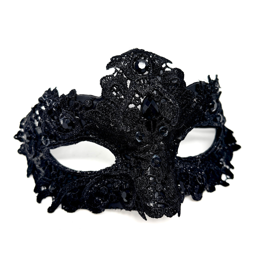 Black Couple Masquerade Party Masks , Women Lace Mask, Men&