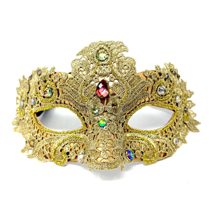 Women Lace Rhinestone Venetian Masquerade Party Mask Halloween Mardi Gras Cosplay Costume Masks