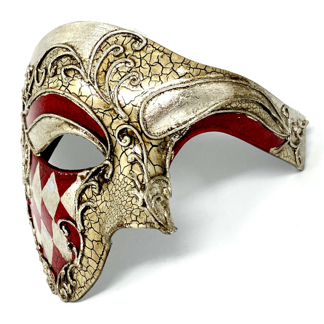Half Face Men Phantom of The Opera Masquerade Party Mask for Halloween Mardi Gras Masks