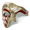 Half Face Men Phantom of The Opera Masquerade Mask for Halloween Party Mardi Gras