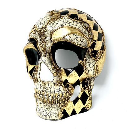 Day of the Dead Skull Mask Scary Skeleton Costume Party Masks - Gold