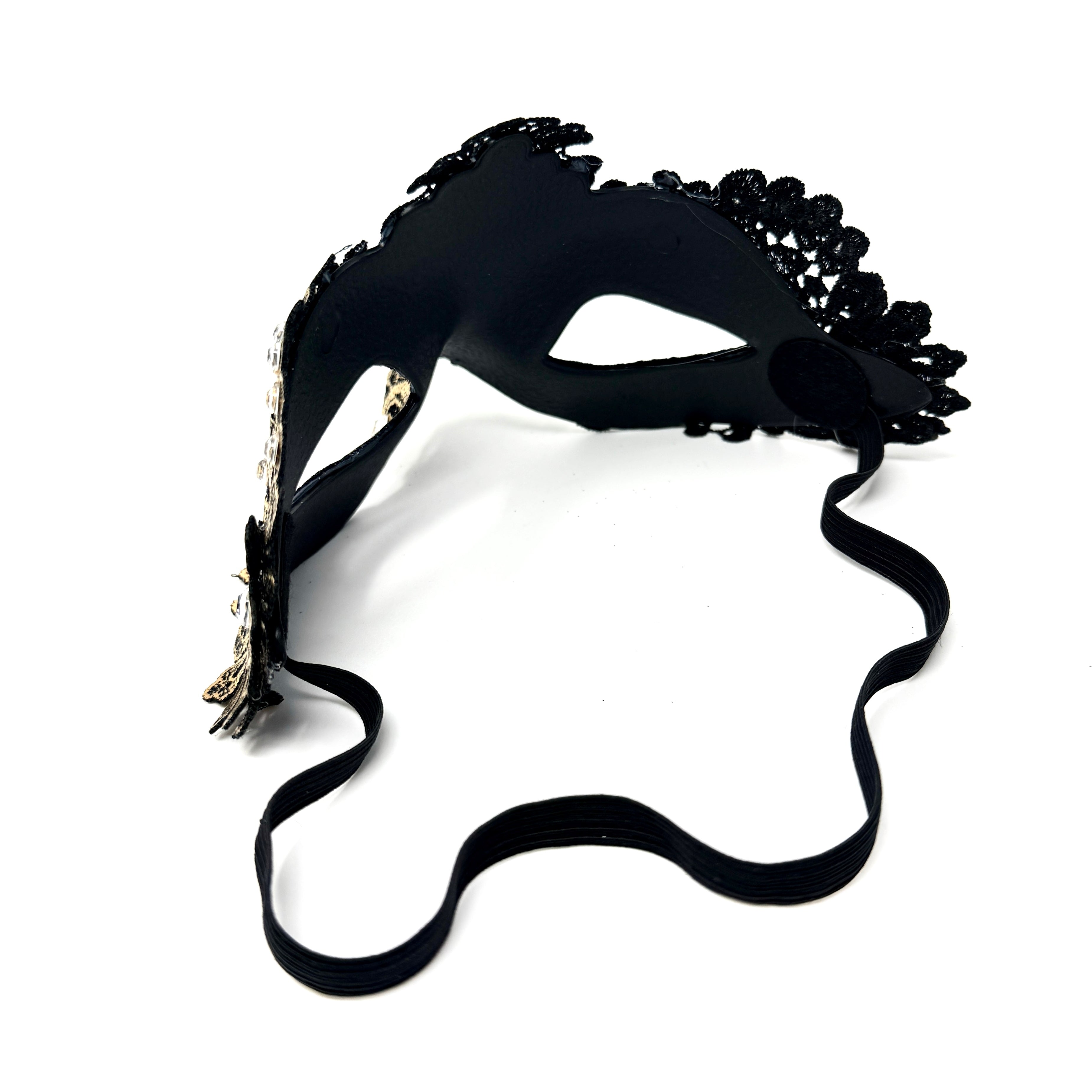 Gold Couple Masquerade Party Masks , Women Lace Mask, Men&