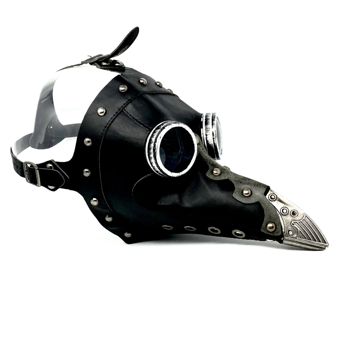 Silver Plague Doctor Mask, Long Nose Bird Beek Costume Masquerade Party Masks For Halloween