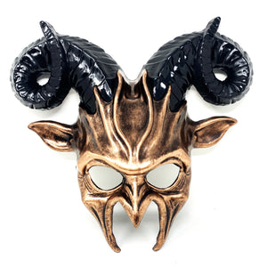 Krampus Ram Goat Masquerade Devil Horn Mask Demon Costume For Halloween