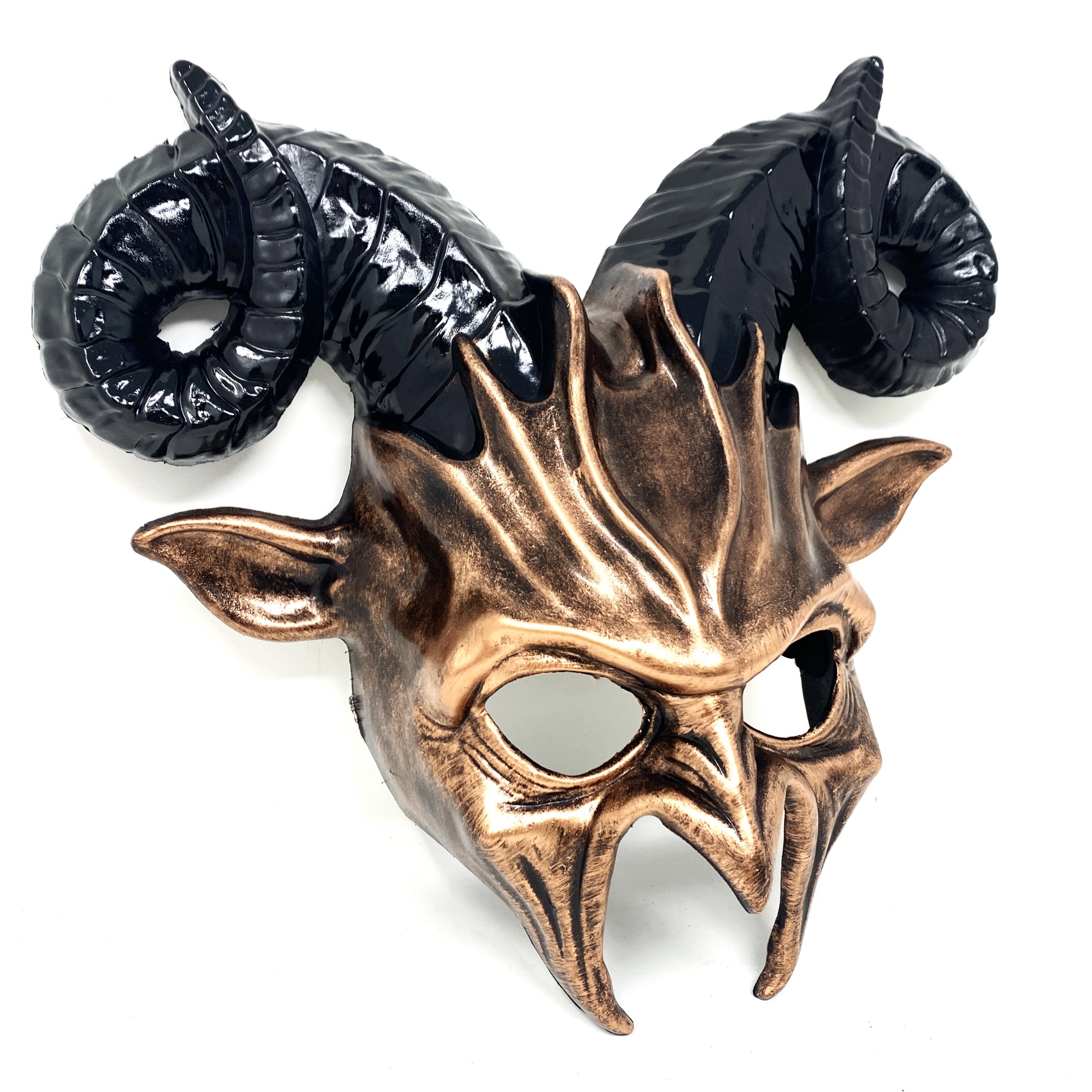 Couples Masquerade Masks, Men Women Devil Demon Goat Horn Costume Mask For Halloween Cosplay Party