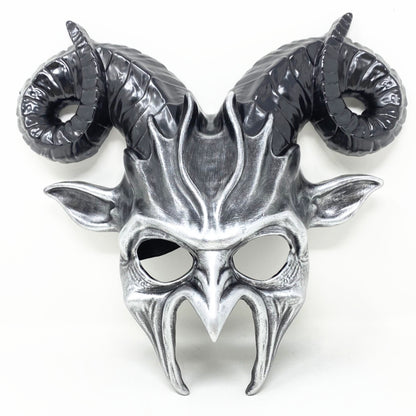 Krampus Ram Goat Masquerade Devil Horn Mask Demon Costume For Halloween