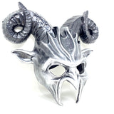 Krampus Ram Goat Masquerade Devil Horn Mask Demon Costume For Halloween