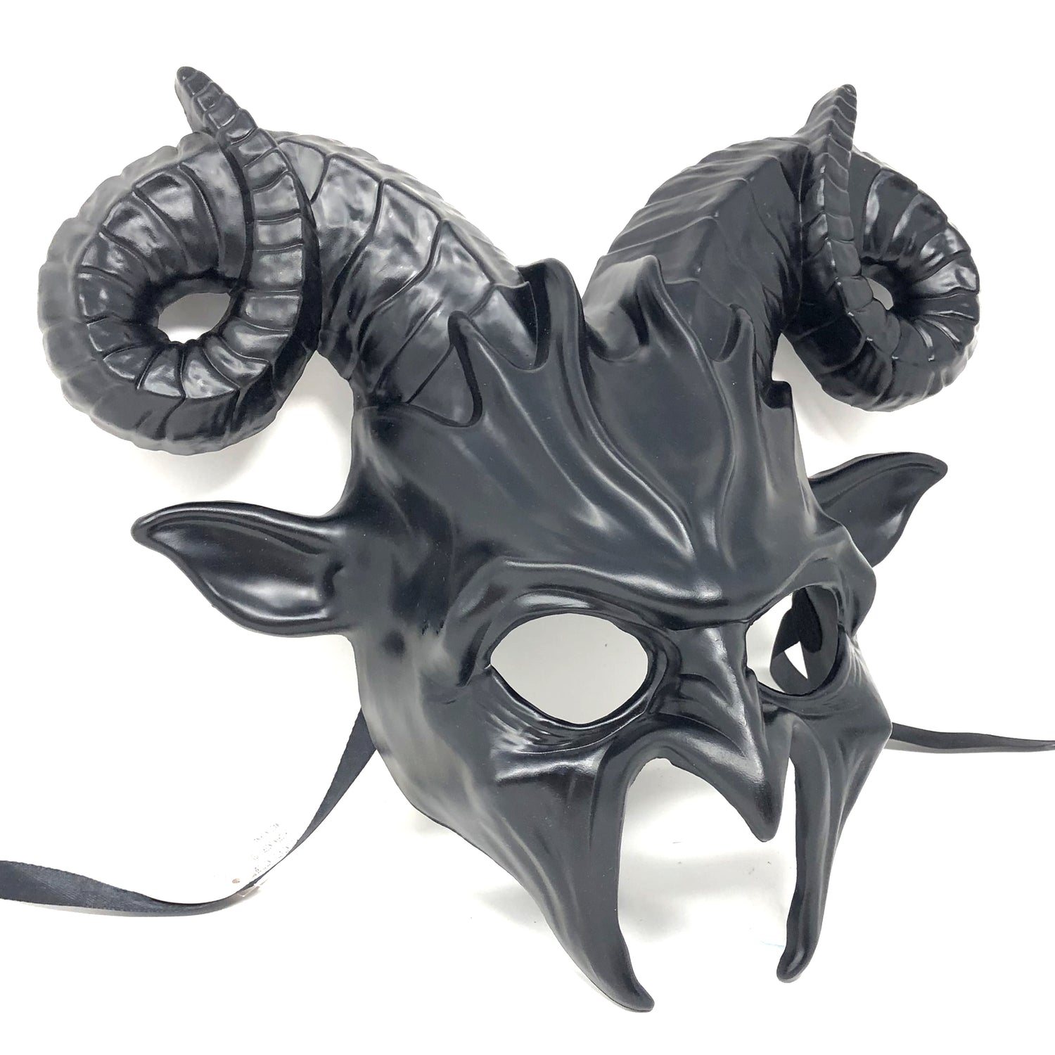 Black Krampus Ram Horn Goat Masquerade Devil Party Mask Demon Costume For Halloween